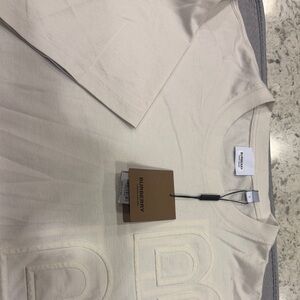 Burberry Off-White Short Sleeve Tee